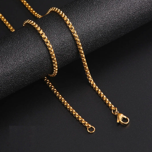Link Chain - Gold 45-60cm 2-4MM