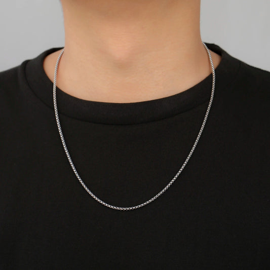 Link Chain - Silver 45-60cm 2-4MM